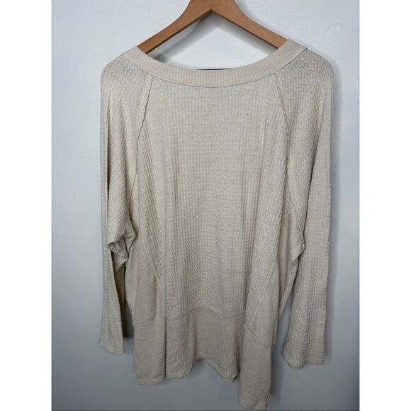 Anthropologie Eri + Ali Waffle Knit Top - Picture 4 of 4